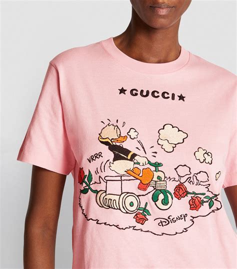 t shirt gucci con disegni disney|gucci donald duck t shirt.